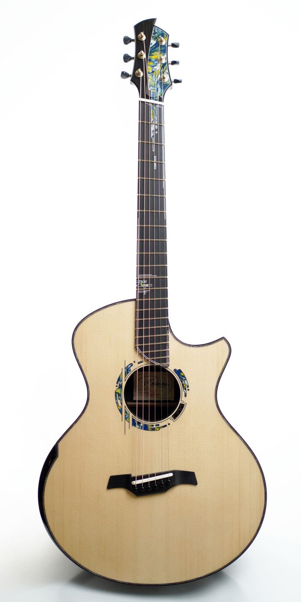 Tyler Robbins Guitars Robbins R1 Italian Spruce/African Blackwood "Starry Night"