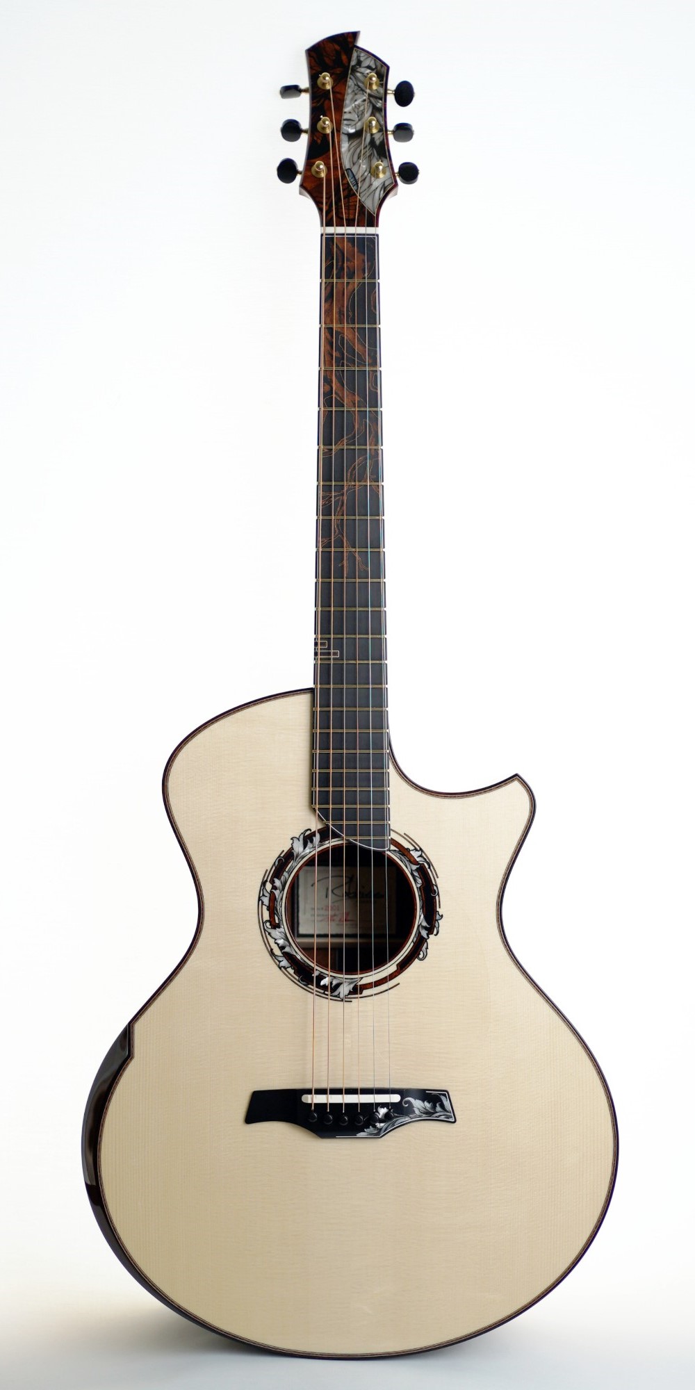 Tyler Robbins Guitars Robbins R1 Italian Spruce/The Tree Mahogany "Goddess of The Tree"